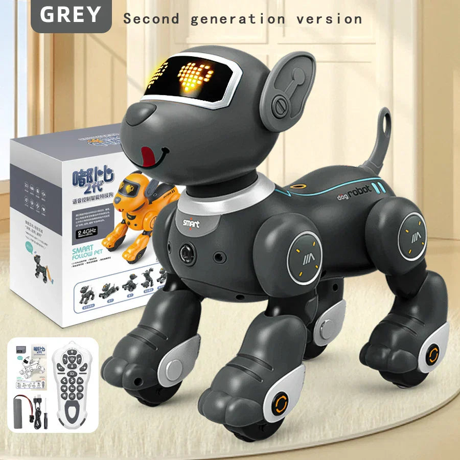 Programming Remote Control Dog Robots Toys Kids Girls