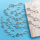 102030pcs Antique Silvery Color Charms Dog Claw Love