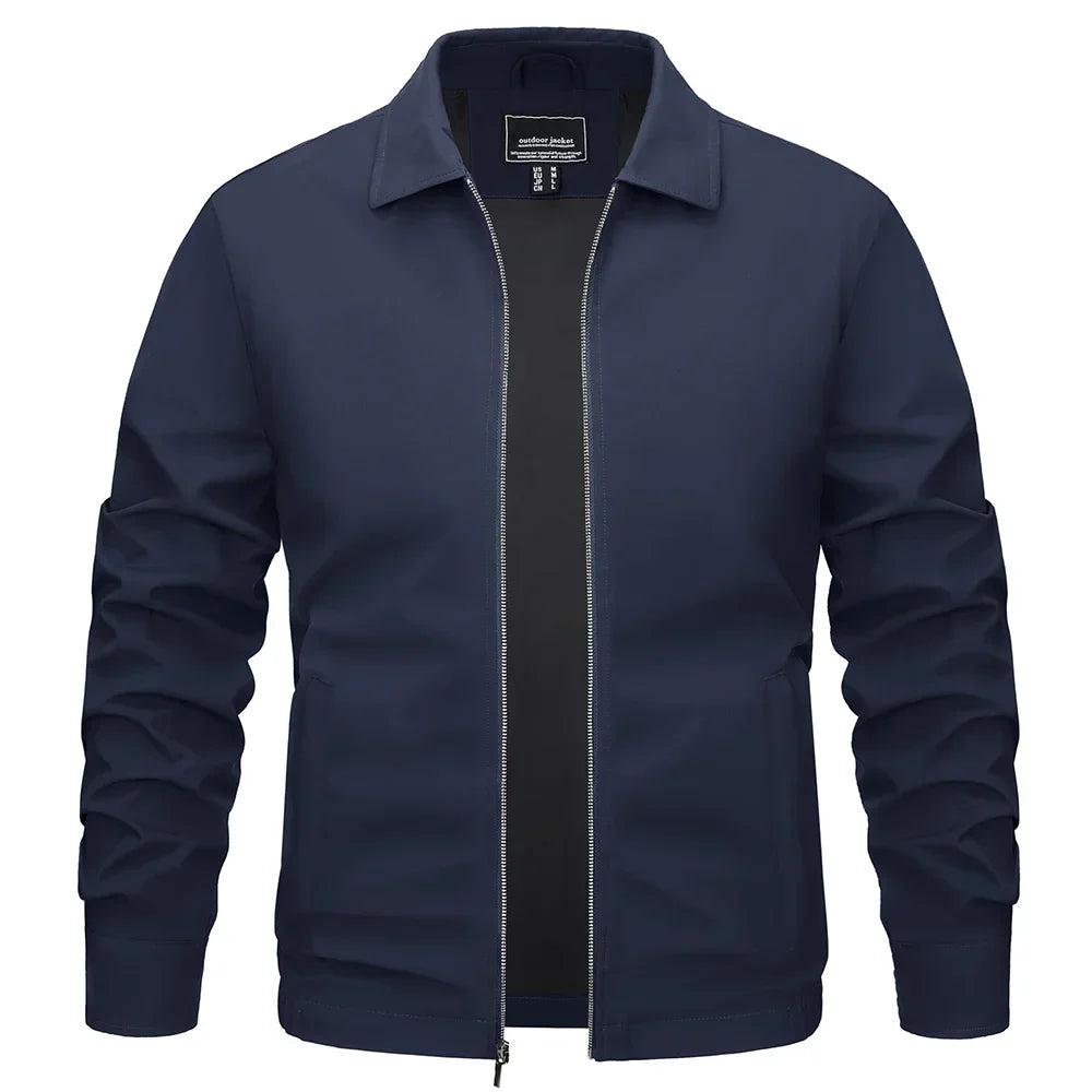 TACVASEN Lightweight Work Jackets Mens Classic Tunic Style