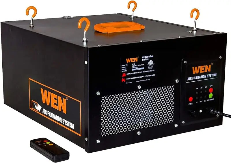 WEN 3410 3-Speed Remote-Controlled Air Filtration System (300/350/400