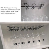 Metal Wine Glass Rack Holder Stemware Hanging Under