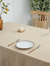 Linen Table Cloth for Rectangle Tables, Washable French