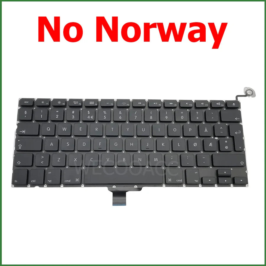 New Replacement Keyboard For Macbook Pro 13" A1278