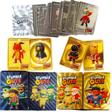 55Pcs/Set Stumble Guys Cards Anime Board Game Gold