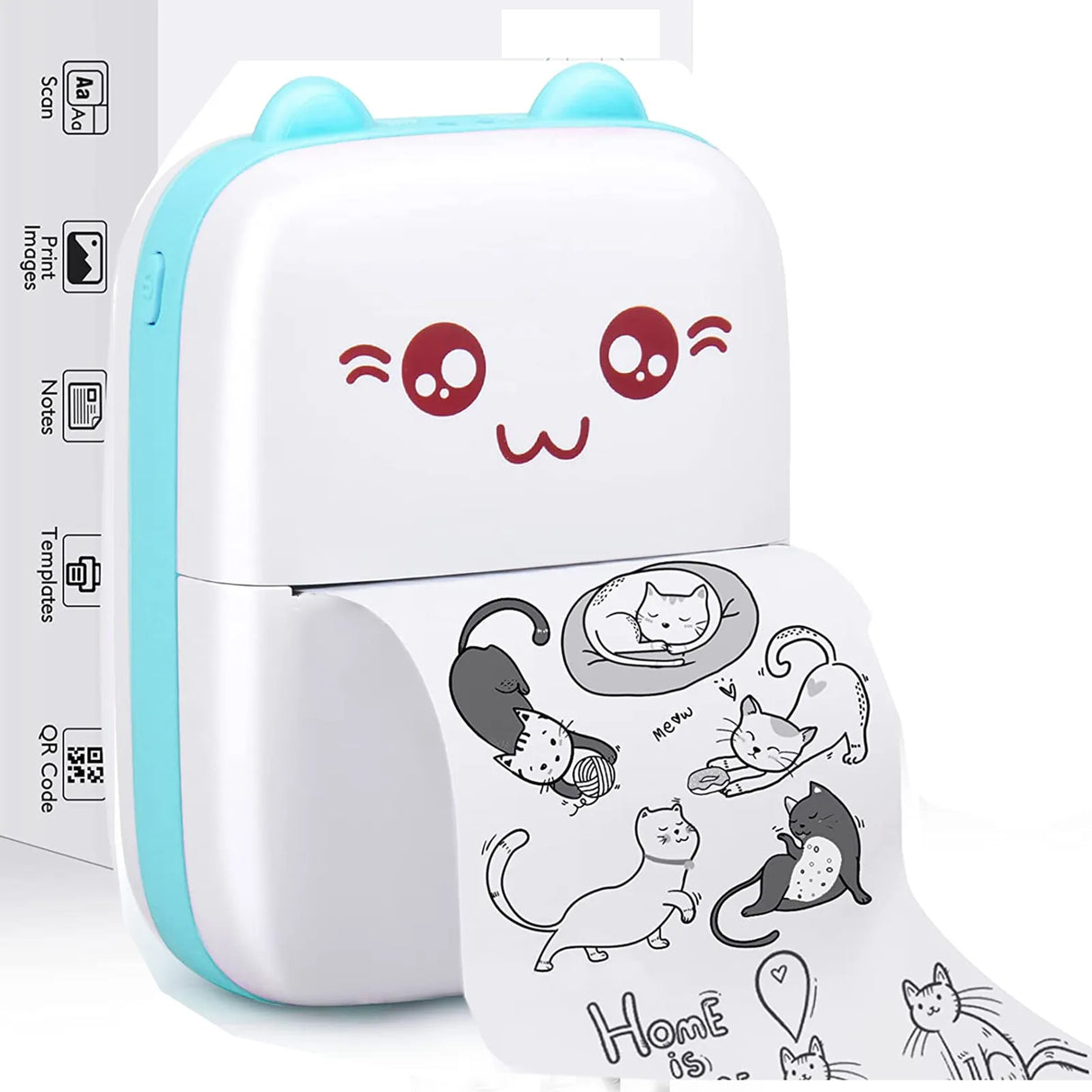 Pocket Mini Printer, Portable Bluetooth Thermal Printer for