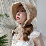 Versatile Lace Edged Vintage Hat Fashion Lace Edged