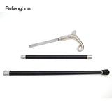 White Luxury Curve Line Type Walking Stick with