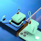 30000mah Portable Power Bank PD100W Detachable USB to