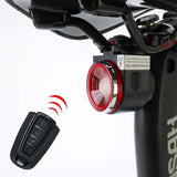Bicycle Rear Lamp Braking Light Burglary Alarm Remote