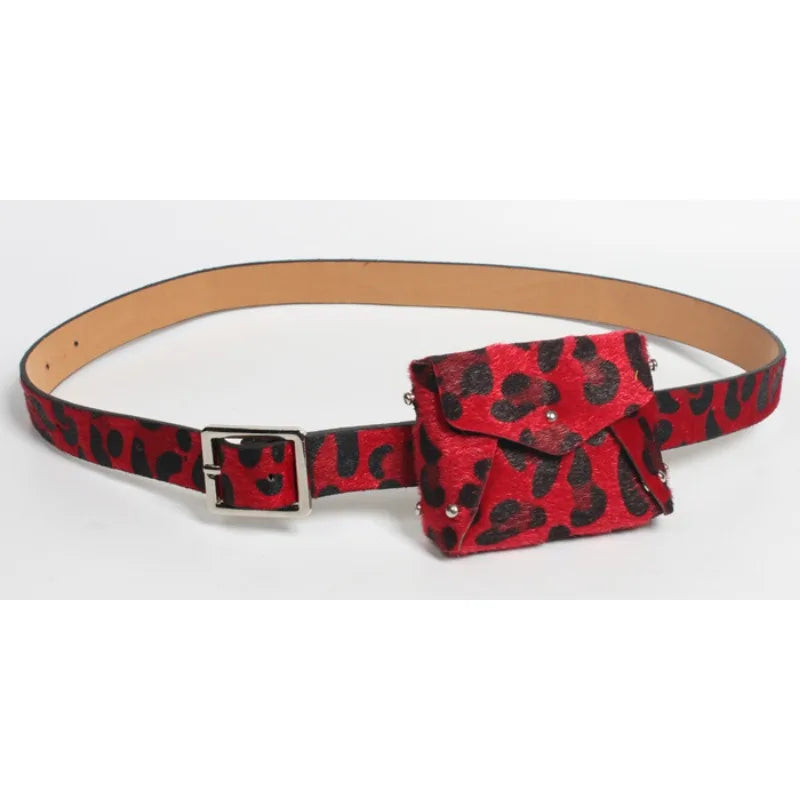 Women's Leopard Print Belt Bag for Autumn/Winter Fashion