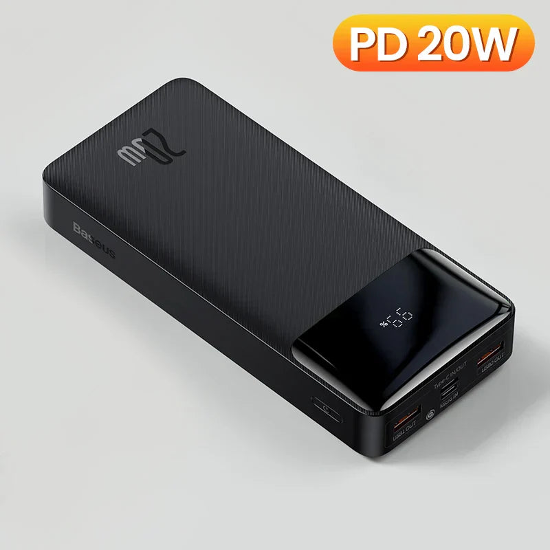 Baseus Power Bank 20000mAh Portable Charger Powerbank 10000mAh