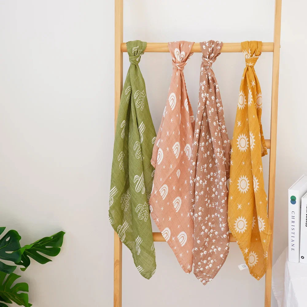 Bamboo Cotton Burp Cloth 60x60cm Soft Baby Drool
