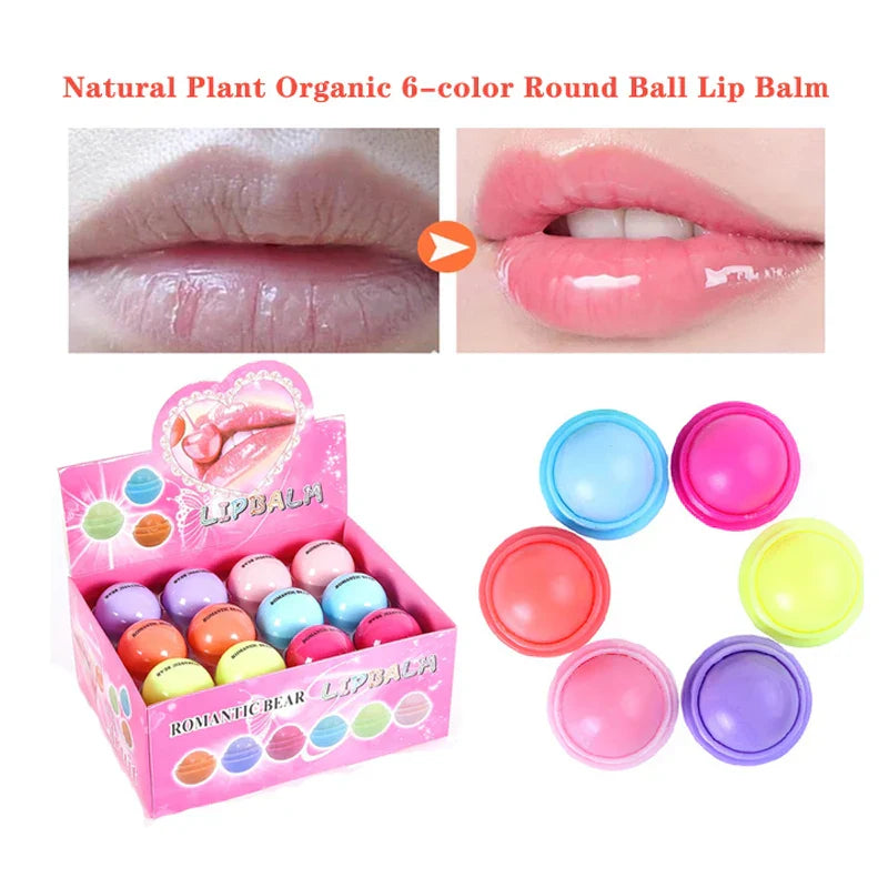 24pcs/Box Wholesale Lip Balm Fruit Flavor Lip Gloss