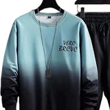 Men Suit with Long Sleeve Top Men Two-piece