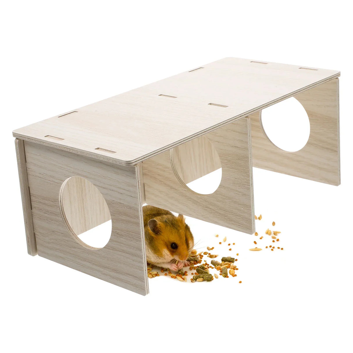 Hamster Cage Solid Wood House Hideouts Mouse Cabin