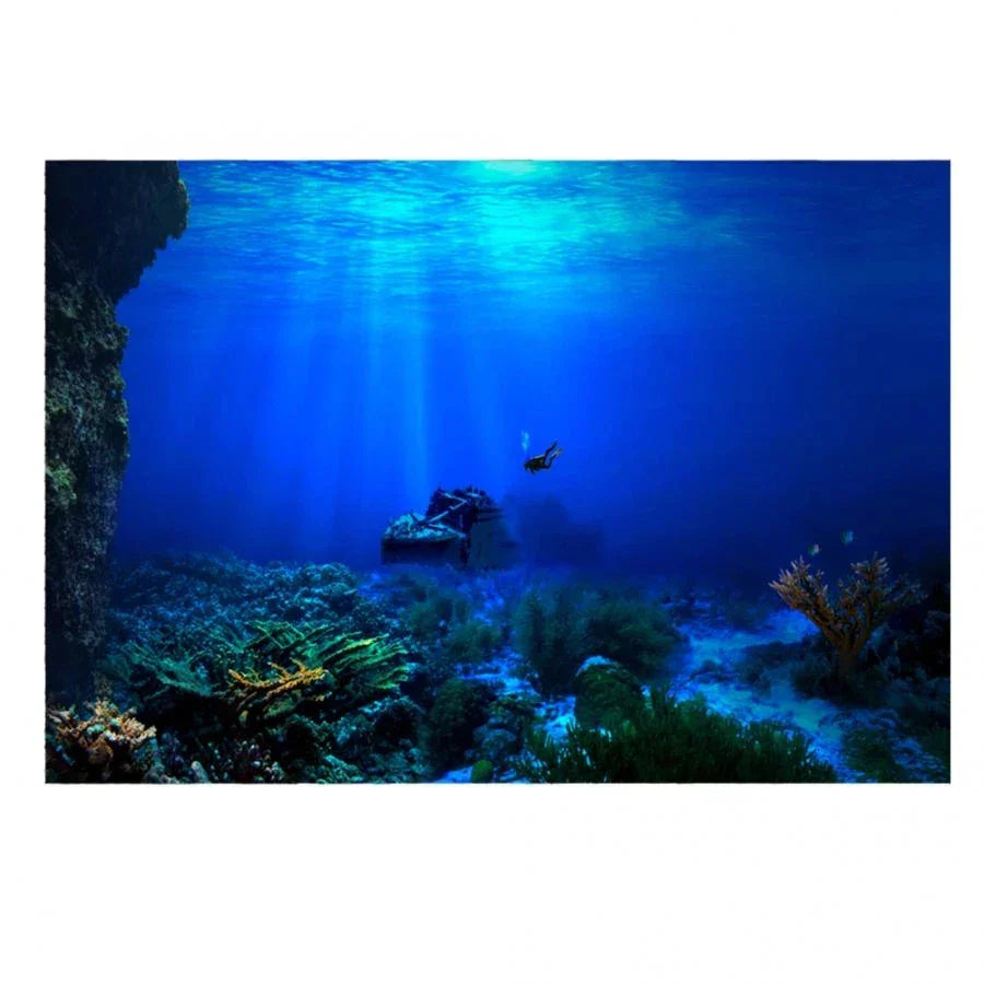 5 Size 3d Aquarium Background Poster PVC Adhesive