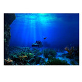 5 Size 3d Aquarium Background Poster PVC Adhesive