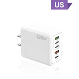 USB C Charger 120W Fast Charging Charger 5Ports