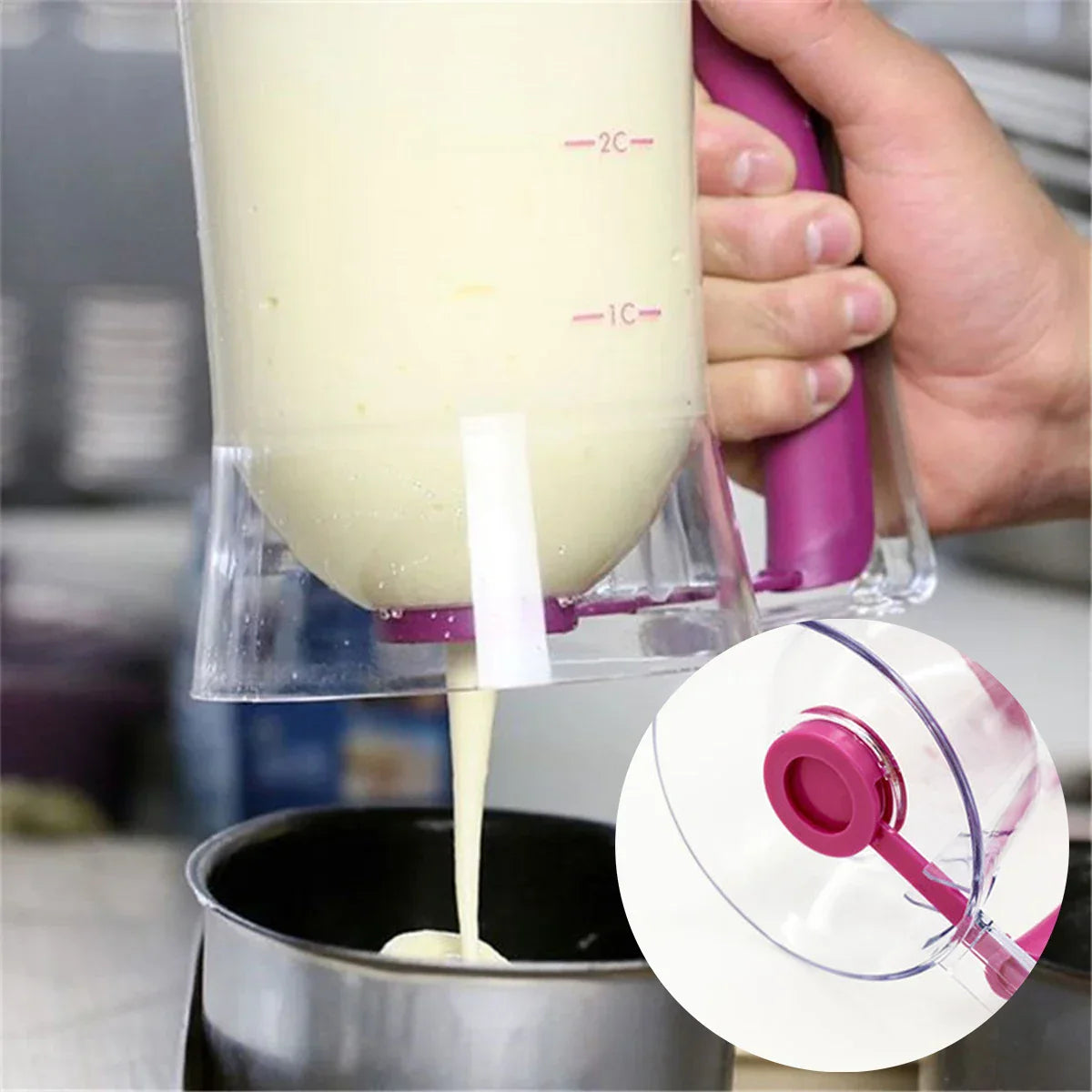 900ML Pancake Batter Dispenser Flour Paste Separator for