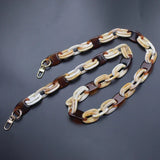 Multifunctional cross body women acrylic handbag strap bag