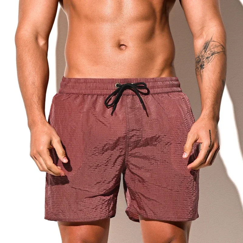 Desmiit Boardshorts Quick Dry Swimwear Men Swim Shorts