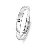 12pcs New Couple Ring Set Minimalist Zircon Moon