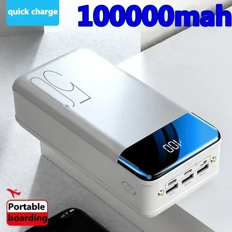 2023New 200000mAh Power Bank Portable Fast Charging PowerBank