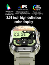 Outdoor Military Smart Watch Men Bluetooth Call 400mAh