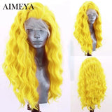 AIMEYA High Temperature Fiber Lace Wigs for Women