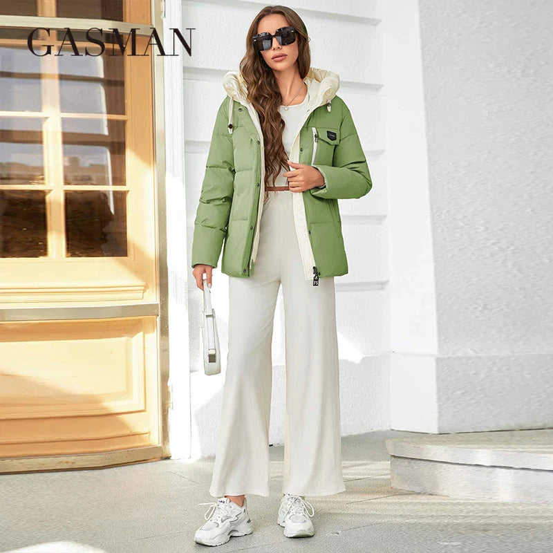 GASMAN Women's Parka 2023 New Fashion Women's Stand
