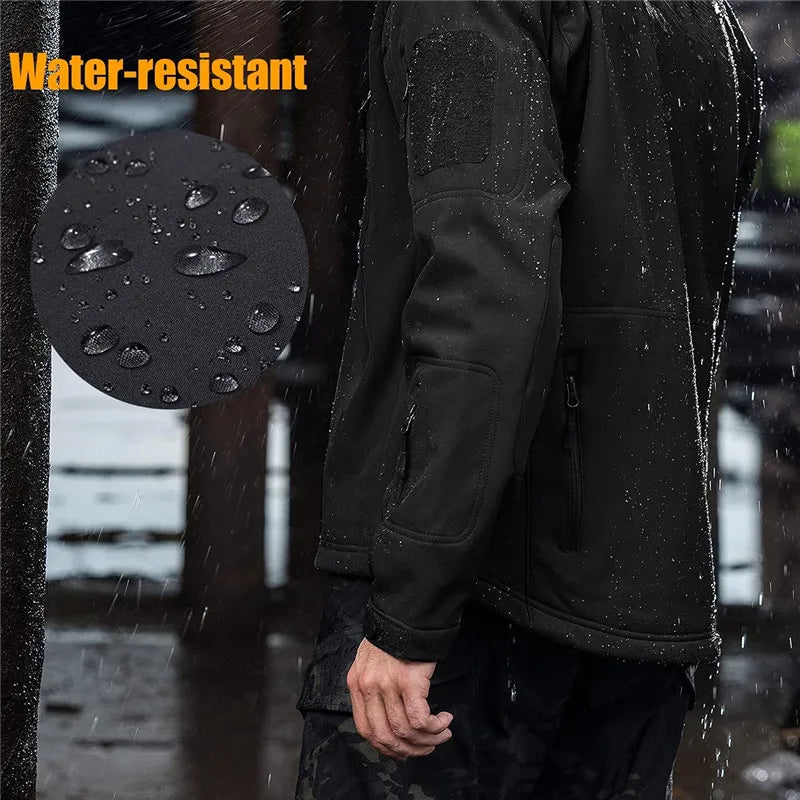 Kazakhstan Military Outdoor Jackets for Men Fleece Warm