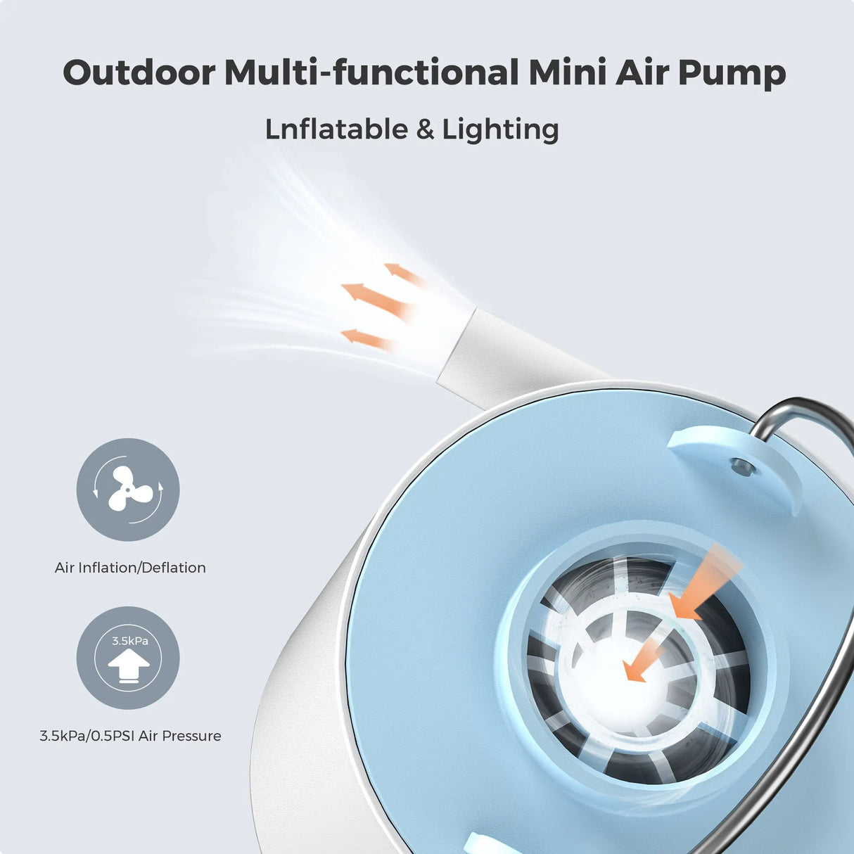 FLEXTAILGEAR Tiny Pump X Portable Air Pump Camping