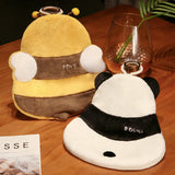 Cartoon Panda Bee Shaped Hand Towels Thickened Soft