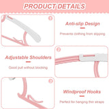 UNTIOR Non-slip Baby Clothes Hanger Adjustable Storage Hangers