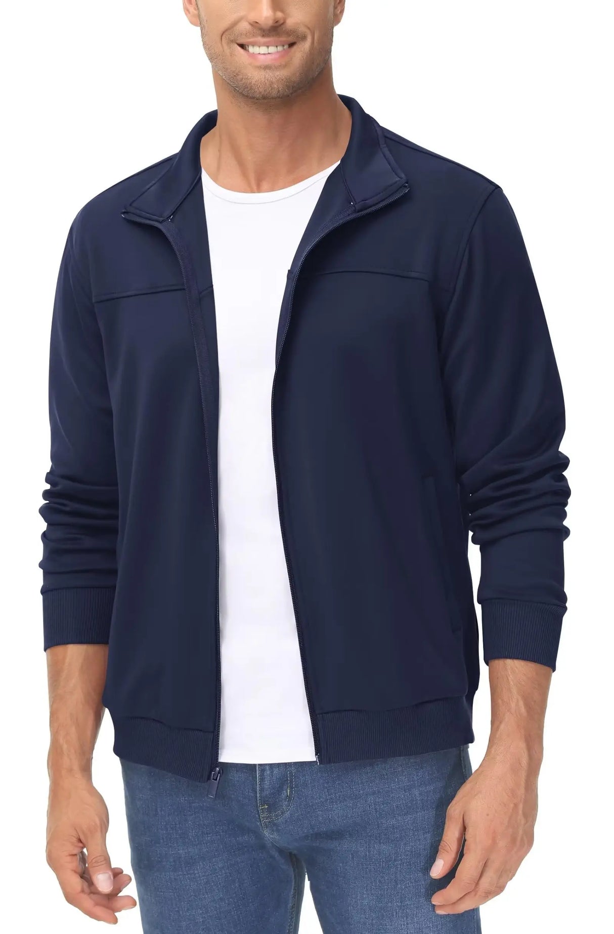 TACVASEN Full Zip UP Track Jackets Mens Lightweight