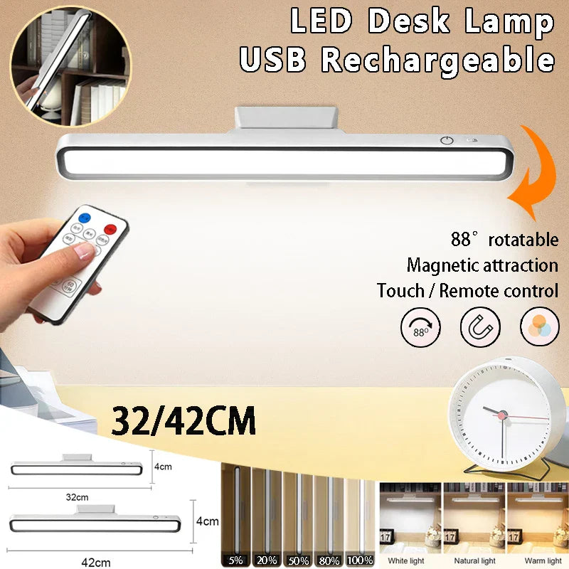 Rechargeable Desk Lamp Hanging Magnetic Reading Table Lamp