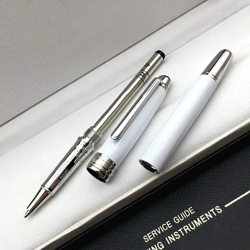 Luxury Msk-163 White Metal Ballpoint Pen Rollerball Pen