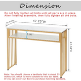 GOLASON Bar Table Gold Bar Table, High Top