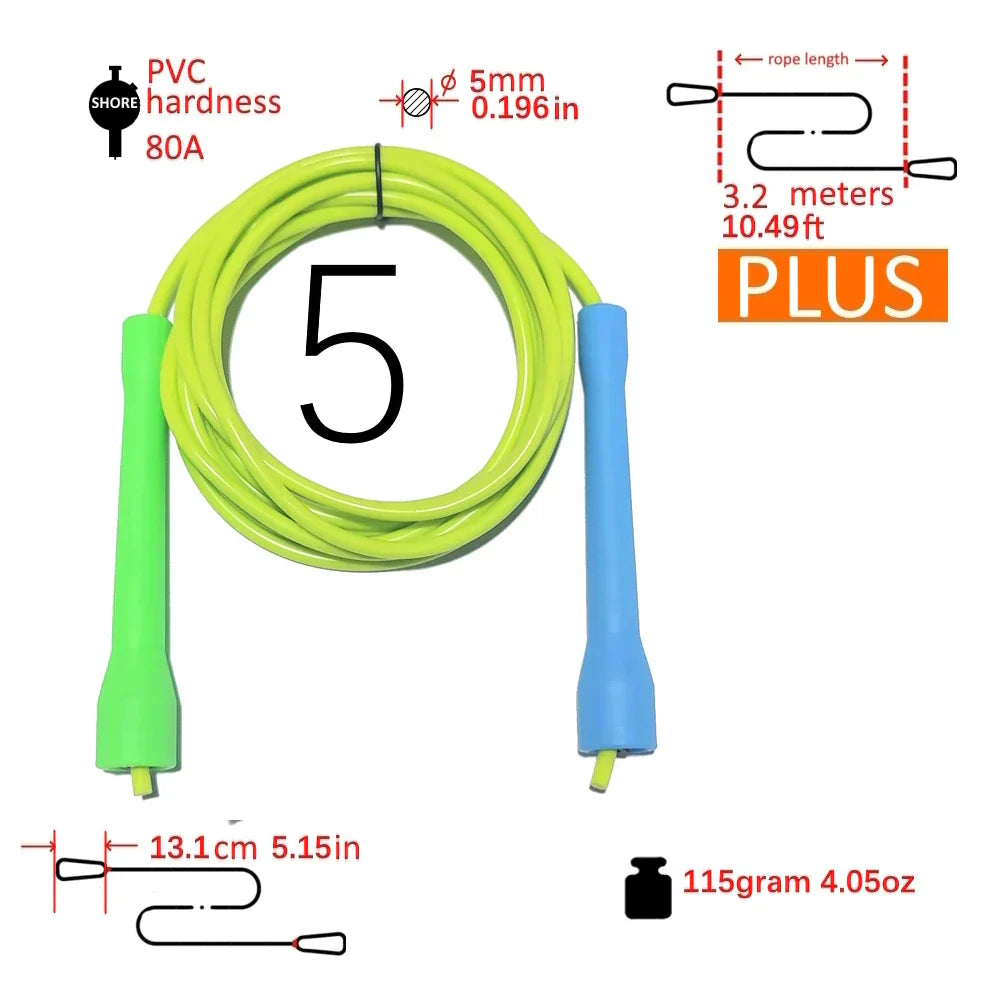 NEVERTOOLATE TPU and PVC material Skipping Rope Rapid