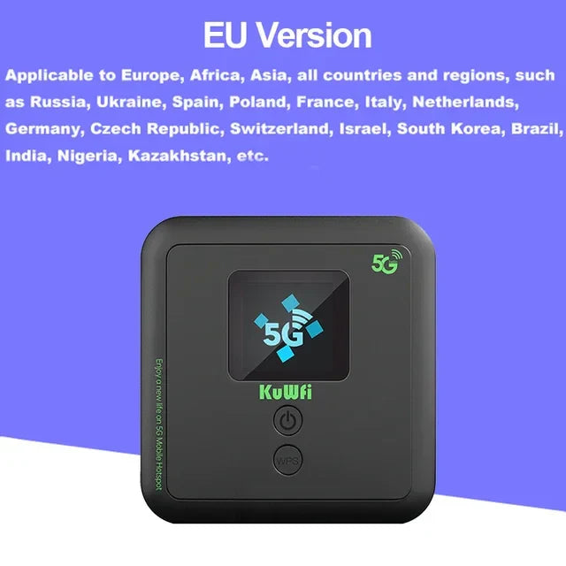 KuWFi 5G Wifi Router 1800Mbps MiFi Dual Band