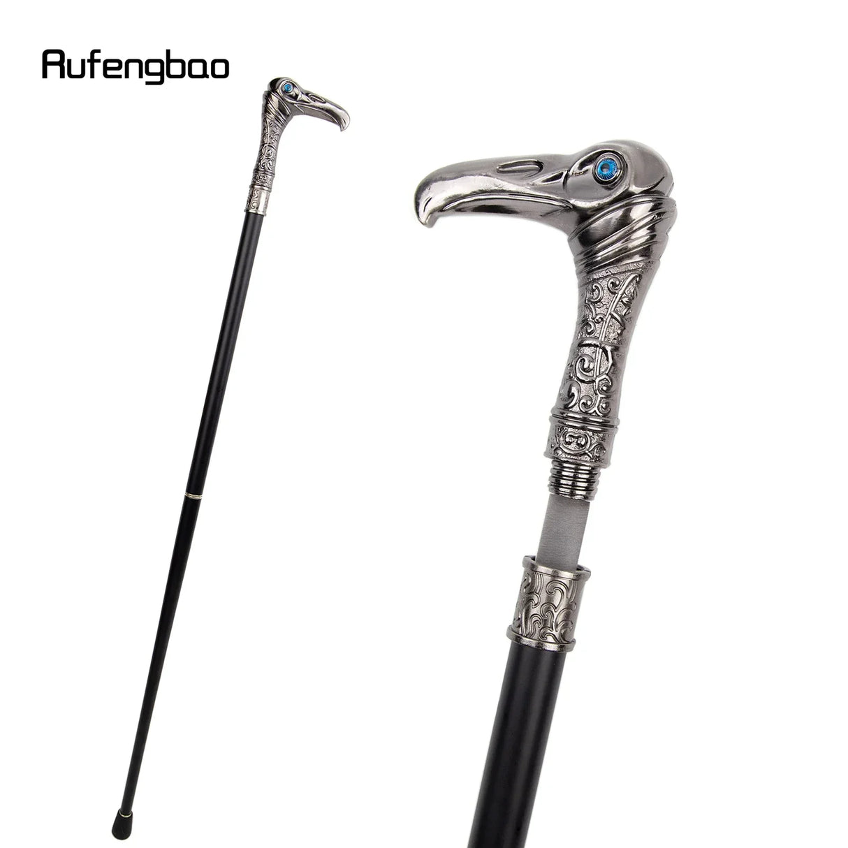Eagle Head Luxury Small Diameter Tube Walking Stick