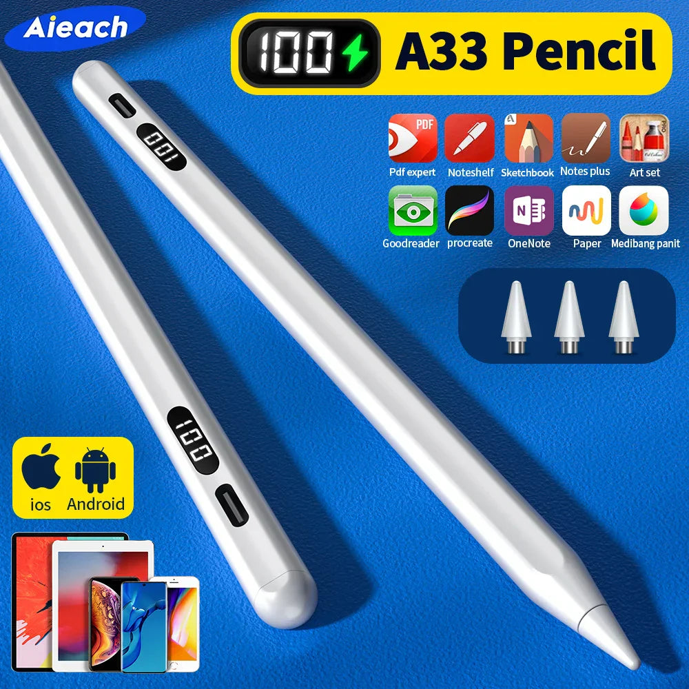 Aieach A33 Stylus Pen For Touch Screens, Touch