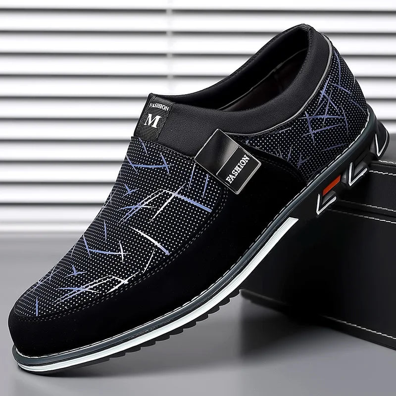 Classic Casual Men's Leather Shoes SlipOn Loafers for
