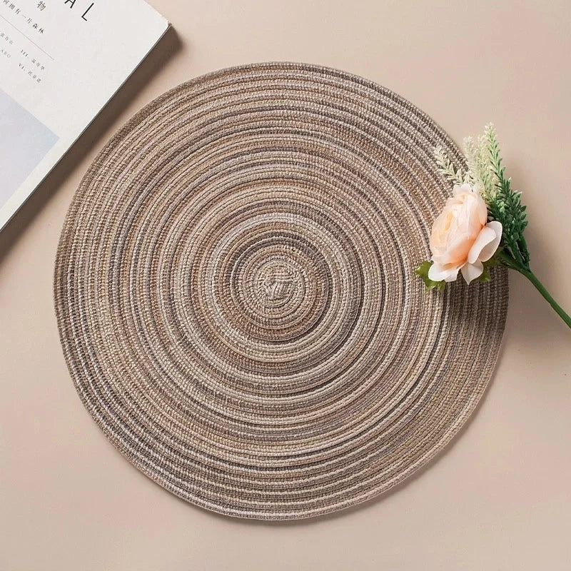 6/8 pcs Table placemats for table mat Ramie