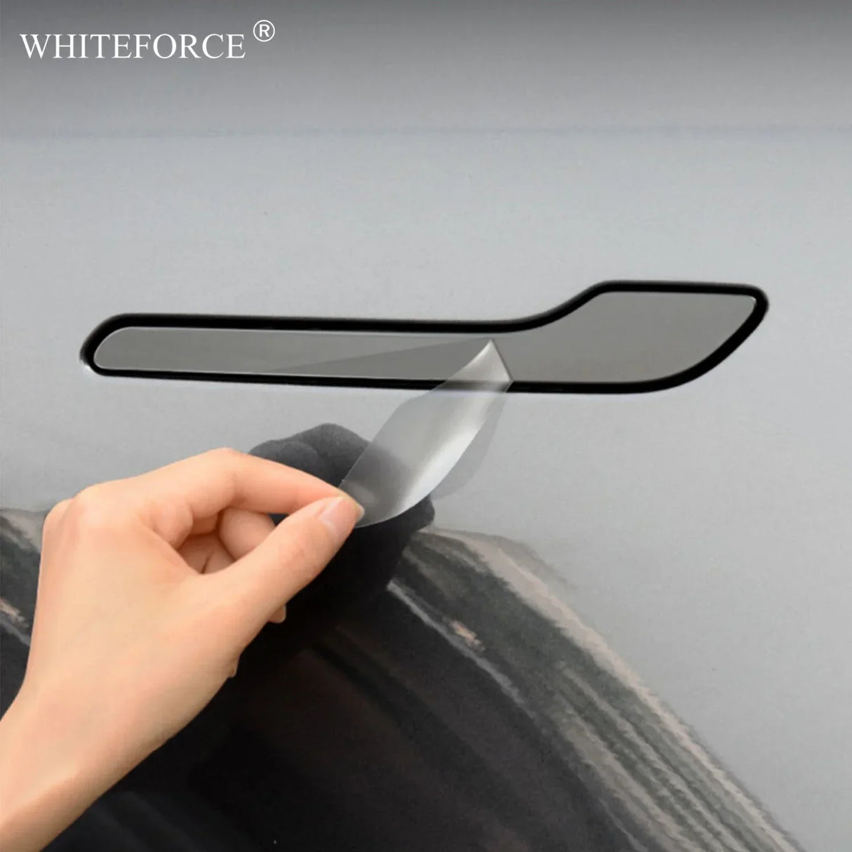 For Tesla Model 3/Y 2017-2023 Door Handle Scratch Protector 8 PCS TPU Film Door Handle Paint Protective Black Film Car Clothing