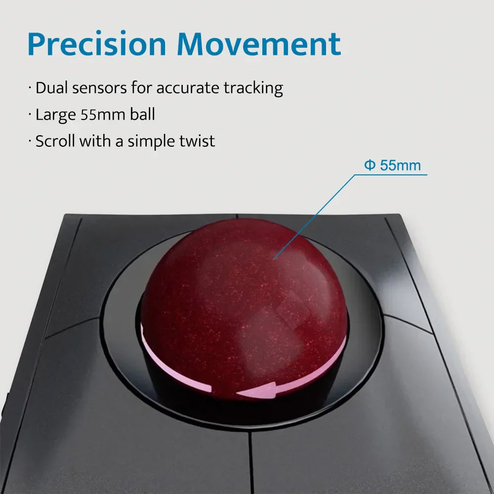 Kensington Trackball Mouse Wireless/Wired SlimBlade Pro for Left