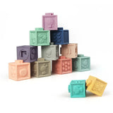 Silicone Building Blocks Kid Grasp Toys Soft 3D