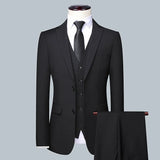 High Quality (Blazer+ Waistcoat + Trousers) Men Simple