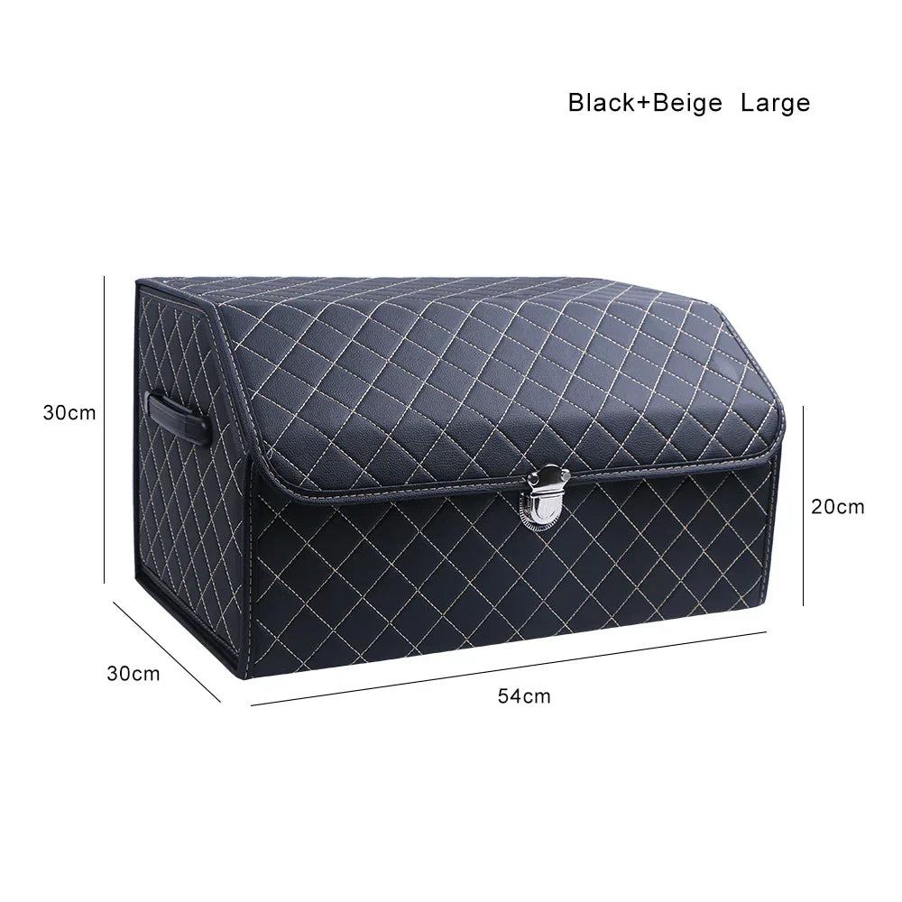 PU Leather Car Trunk Storage Box Top Grade