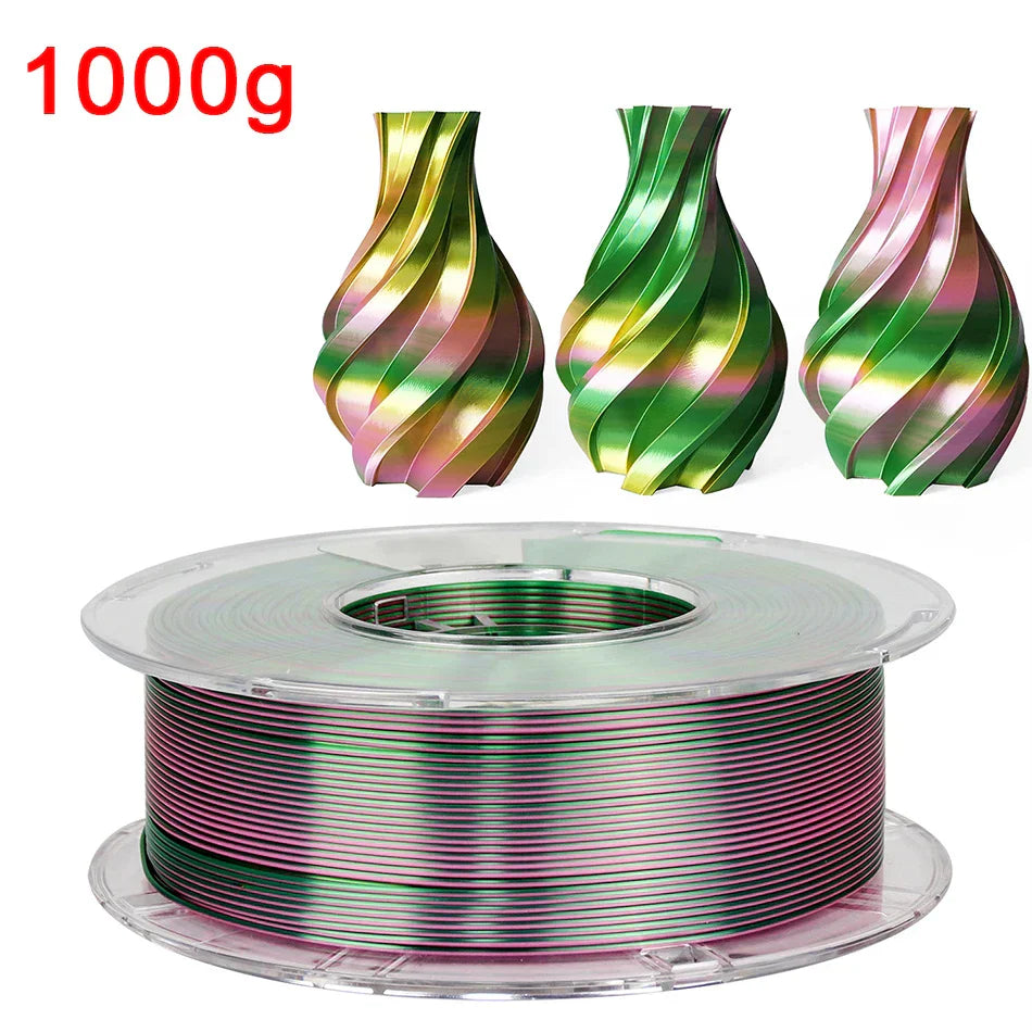 Tricolor 3D Printer Filament Silk PLA 3 Color